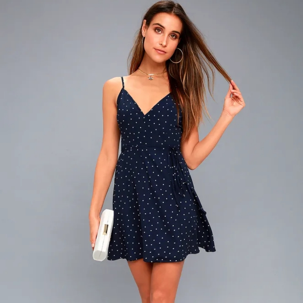 New wrap mini dress Small